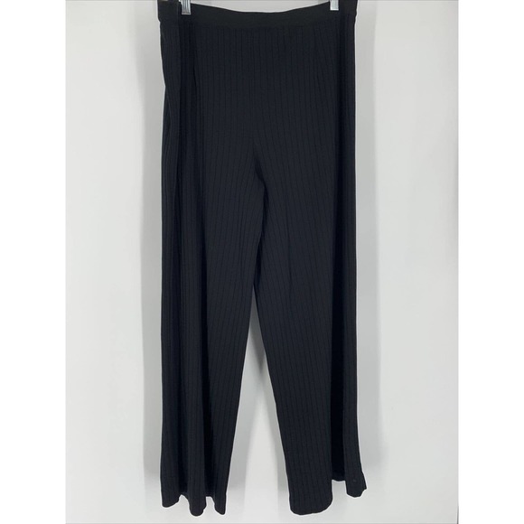 EXCLUSIVELY MISOOK WOMENS PLUS Black KNIT PANTS SIZE 3X / 24W Acrylic - Picture 1 of 9